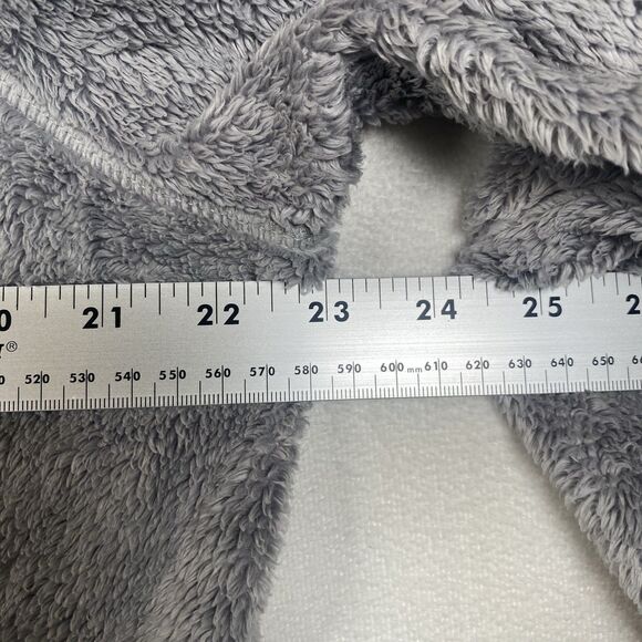 The North Face Women’s XL Gray Sherpa Fleece Hooded Sweatshirt Kangaroo Pocket - Picture 11 of 12